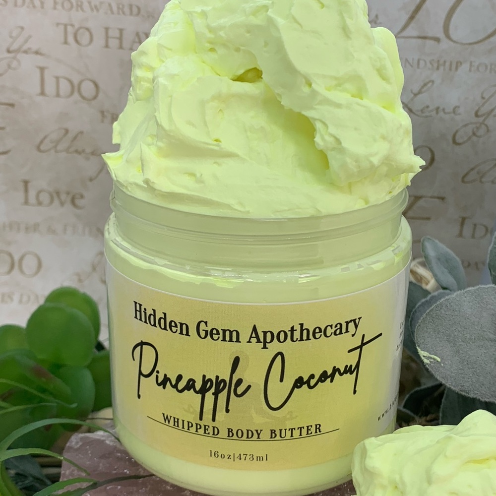 Pineapple Coconut Handmade Whipped Body Butter - Picture 1 of 3